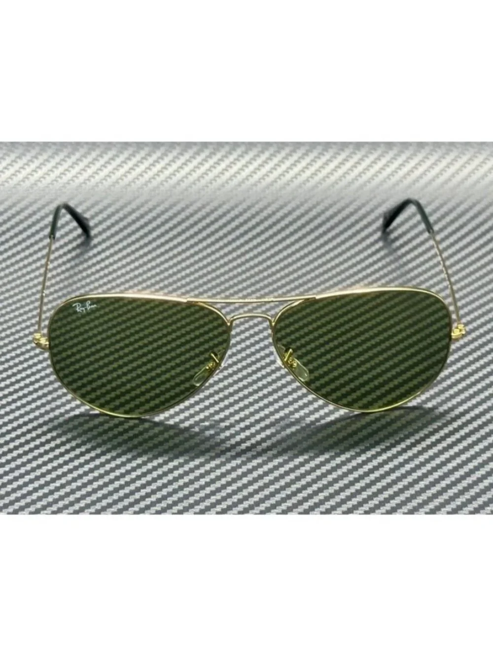 New Ray-Ban Men  Arista Gold Sunglasses  62- 14- 140